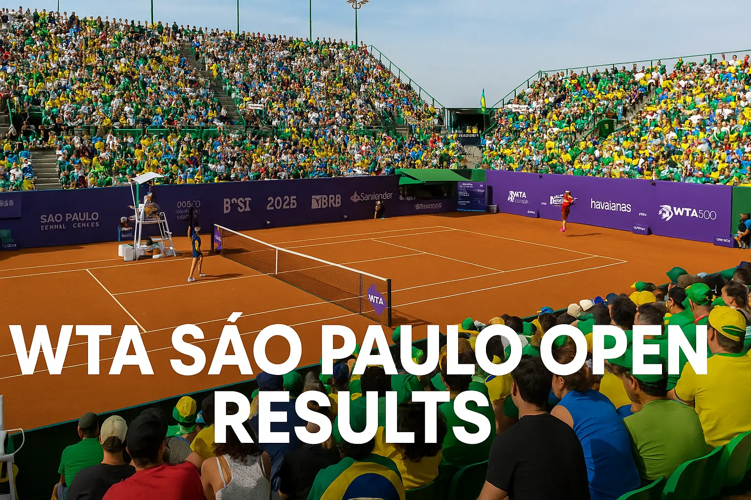 São Paulo Tennis Centre during the 2025 WTA São Paulo Open with a packed Brazilian crowd