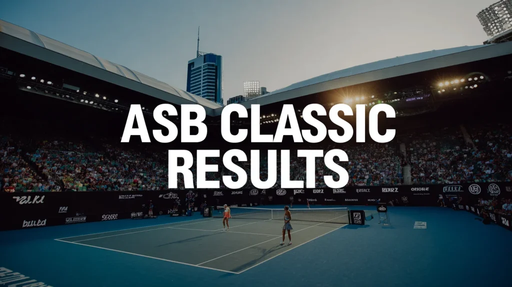 ASB Classic 2026 Results: Full Match Scores, Daily Highlights and Key Stats (WTA 250)